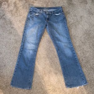 The Flirt Flare Blue Jeans | Size 6